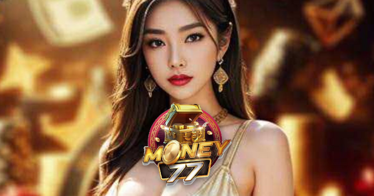 Main banner showing Money77 GCash gaming platform and quick access options